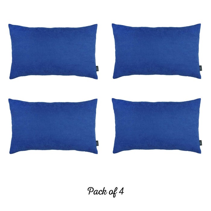 Honey Set of 4 Decorative Throw Pillow Cover Solid Color Lumbar & Square Pillowcase for Couch, Bedding