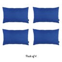 Sapphire Blue 12X20" Honey Set of 4 Decorative Throw Pillow Cover Solid Color Lumbar & Square Pillowcase for Couch, Bedding