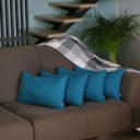 Tahitian Tide 12X20" Honey Set of 4 Decorative Throw Pillow Cover Solid Color Lumbar & Square Pillowcase for Couch, Bedding