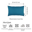 Tahitian Tide 12X20" Honey Set of 4 Decorative Throw Pillow Cover Solid Color Lumbar & Square Pillowcase for Couch, Bedding