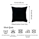 Black 16X16" Honey Set of 4 Decorative Throw Pillow Cover Solid Color Lumbar & Square Pillowcase for Couch, Bedding