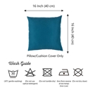 Tahitian Tide 16X16" Honey Set of 4 Decorative Throw Pillow Cover Solid Color Lumbar & Square Pillowcase for Couch, Bedding