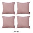 Light Pink 20X20" Honey Set of 4 Decorative Throw Pillow Cover Solid Color Lumbar & Square Pillowcase for Couch, Bedding
