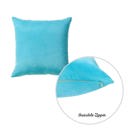 Sky Blue 20X20" Honey Set of 4 Decorative Throw Pillow Cover Solid Color Lumbar & Square Pillowcase for Couch, Bedding