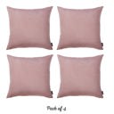 Light Pink 22X22" Honey Set of 4 Decorative Throw Pillow Cover Solid Color Lumbar & Square Pillowcase for Couch, Bedding