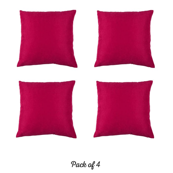 Honey Set of 4 Decorative Throw Pillow Cover Solid Color Lumbar & Square Pillowcase for Couch, Bedding