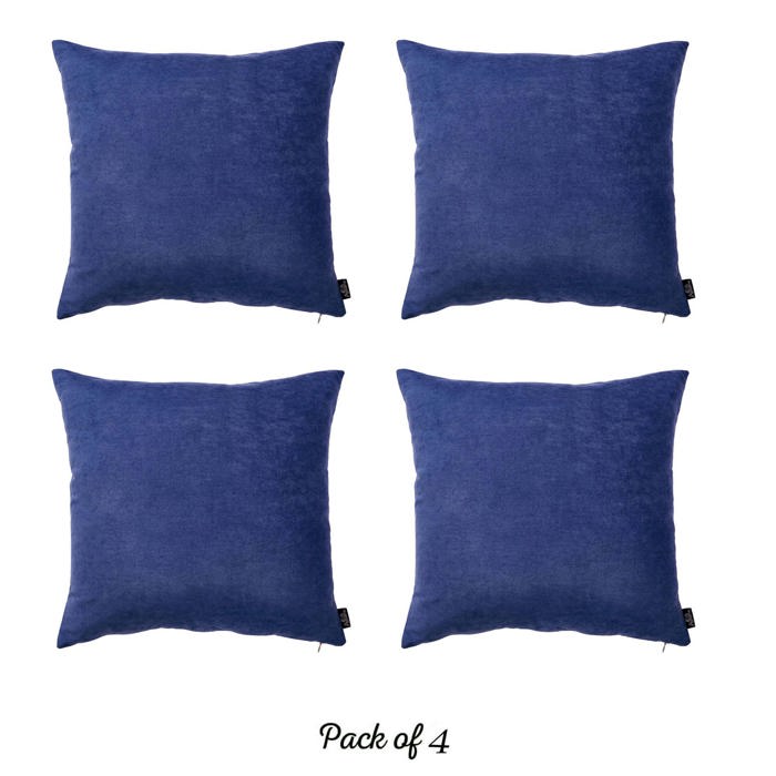 Honey Set of 4 Decorative Throw Pillow Cover Solid Color Lumbar & Square Pillowcase for Couch, Bedding