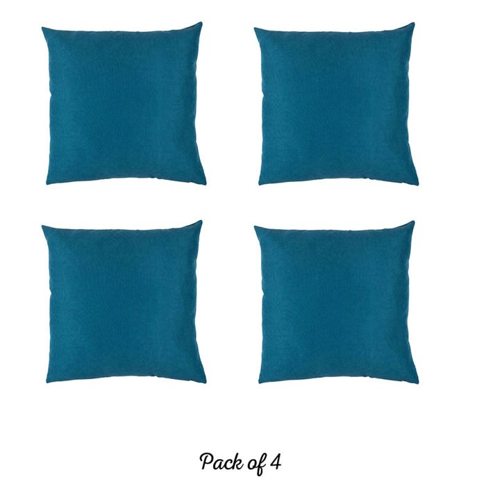 Honey Set of 4 Decorative Throw Pillow Cover Solid Color Lumbar & Square Pillowcase for Couch, Bedding