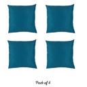 Tahitian Tide 24" & Up Honey Set of 4 Decorative Throw Pillow Cover Solid Color Lumbar & Square Pillowcase for Couch, Bedding