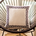 White, Black - 18x18 Single Decorative Throw Pillow Cover Greek Key Square & Lumbar for Couch, Bedding