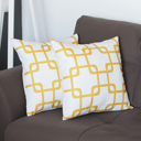  Decorative Geometric Set of 2 Throw Pillow Cover 18" in. x 18" in. Square for Couch, Bedding