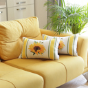 Design 3 - 12x20 2-piece Decorative Fall Thanksgiving Throw Pillow Cover Sunflowers 18" x 18" Lumbar & Square for Couch, Bedding