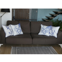 Octopus & Anchor 4-piece Nautical Coastal Decorative Sets of Throw Pillow Covers 18" in. x 18" in. Square