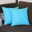 Sky Blue 20X20" Honey Set of 2 Decorative Throw Pillow Cover Solid Color Lumbar & Square Pillowcase for Couch, Bedding