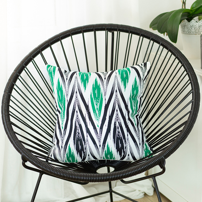 Geometric Decorative Throw Pillow Cover 18" in. x 18" in.  Square for Couch, Bedding