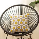 Circuit Single Decorative Geometric Flashback Throw Pillow Cover 18" x 18"