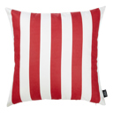 White & Red Single Nautical Geometric Decorative Throw Pillow Cover 18" in. x 18" in. Square