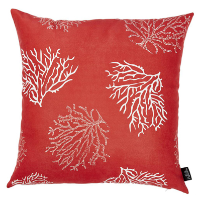 Nautical Coastal Reef Decorative Single Throw Pillow Cover 18" in. x 18" in. Square