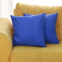 Sapphire Blue 18X18" Honey Set of 2 Decorative Throw Pillow Cover Solid Color Lumbar & Square Pillowcase for Couch, Bedding