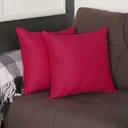 Pink 18X18" Honey Set of 2 Decorative Throw Pillow Cover Solid Color Lumbar & Square Pillowcase for Couch, Bedding