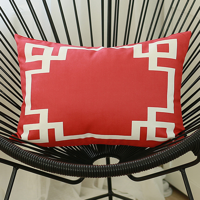 Decorative Geometric Single Throw Pillow Cover for Couch, Bedding