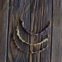  Women Gold-Plated Boho Bracelet Set 3Pcs, Amethyst & Long Gold-tone Beads, Citrine & Bead, Amethyst & Stone Pendant, Bohemian Style Trendy & Adjustable Elegant Fashion Jewelry