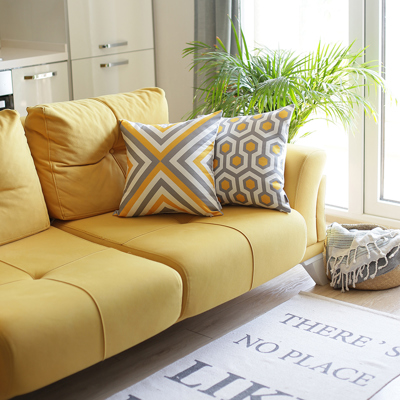 Decorative Geometric Flashback Throw Pillow Cover 18" x 18"