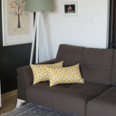 Yellow - 12x20 2-piece Decorative Throw Pillow Cover Greek Key Square & Lumbar for Couch, Bedding