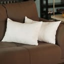White 12X20" Honey Set of 2 Decorative Throw Pillow Cover Solid Color Lumbar & Square Pillowcase for Couch, Bedding