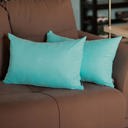 Sky Blue 12X20" Honey Set of 2 Decorative Throw Pillow Cover Solid Color Lumbar & Square Pillowcase for Couch, Bedding