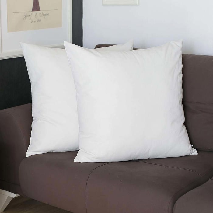 Honey Set of 2 Decorative Throw Pillow Cover Solid Color Lumbar & Square Pillowcase for Couch, Bedding