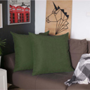 Fern Green 22X22" Honey Set of 2 Decorative Throw Pillow Cover Solid Color Lumbar & Square Pillowcase for Couch, Bedding
