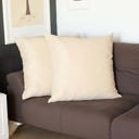 Beige 22X22" Honey Set of 2 Decorative Throw Pillow Cover Solid Color Lumbar & Square Pillowcase for Couch, Bedding