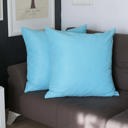 Sky Blue 26x26 Honey Set of 2 Decorative Throw Pillow Cover Solid Color Lumbar & Square Pillowcase for Couch, Bedding