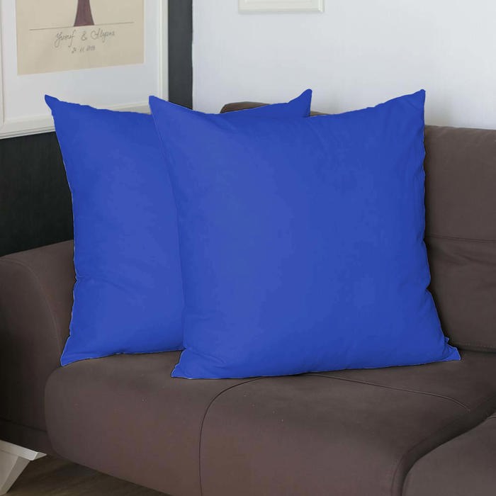 Honey Set of 2 Decorative Throw Pillow Cover Solid Color Lumbar & Square Pillowcase for Couch, Bedding