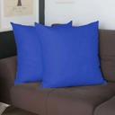 Sapphire Blue 26x26 Honey Set of 2 Decorative Throw Pillow Cover Solid Color Lumbar & Square Pillowcase for Couch, Bedding