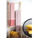Red 2-piece Handwoven Throw Blanket 40" x 70" Turkish Cotton 100% with Tassels for Couch, Bedding
