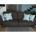 Seahorse & Coral 4-piece Nautical Coastal Decorative Sets of Throw Pillow Covers 18" in. x 18" in. Square