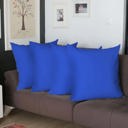Sapphire Blue 24" & Up Honey Set of 4 Decorative Throw Pillow Cover Solid Color Lumbar & Square Pillowcase for Couch, Bedding
