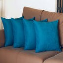 Tahitian Tide 16X16" Honey Set of 4 Decorative Throw Pillow Cover Solid Color Lumbar & Square Pillowcase for Couch, Bedding