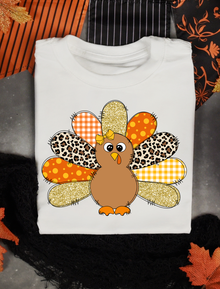 Kids Patchwork Turkey Tee