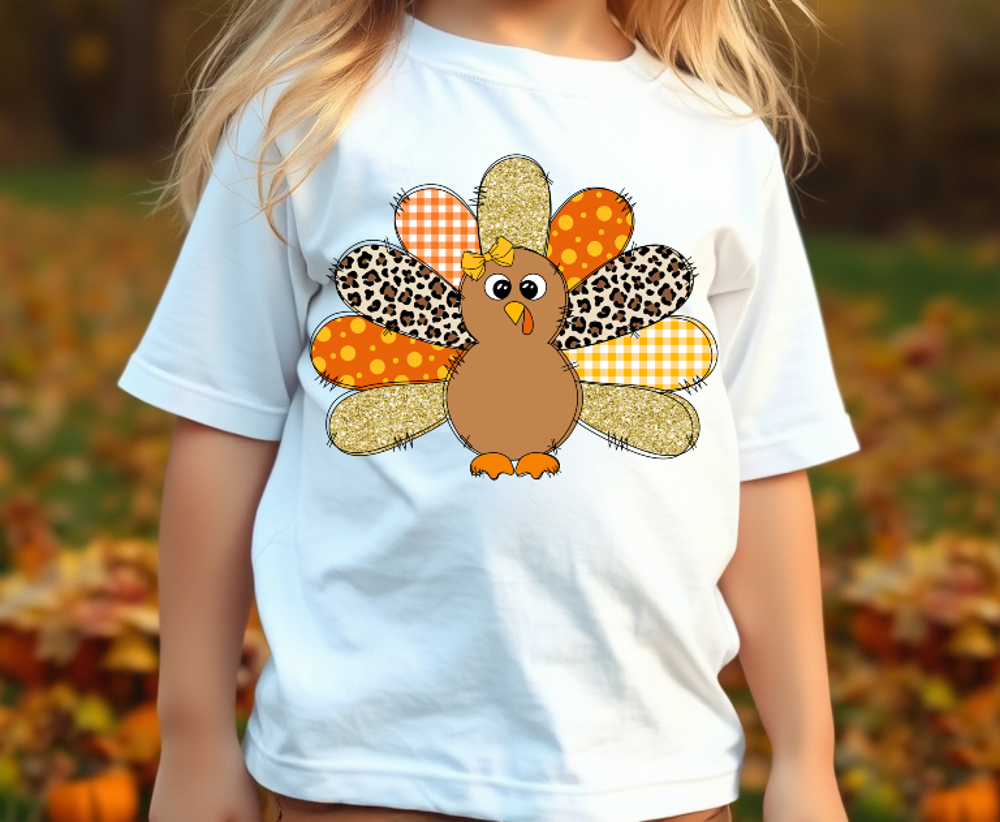 Kids Patchwork Turkey Tee