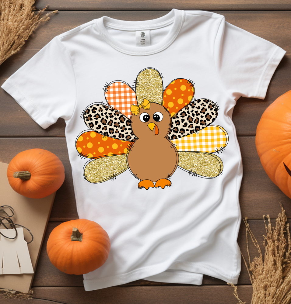 Kids Patchwork Turkey Tee