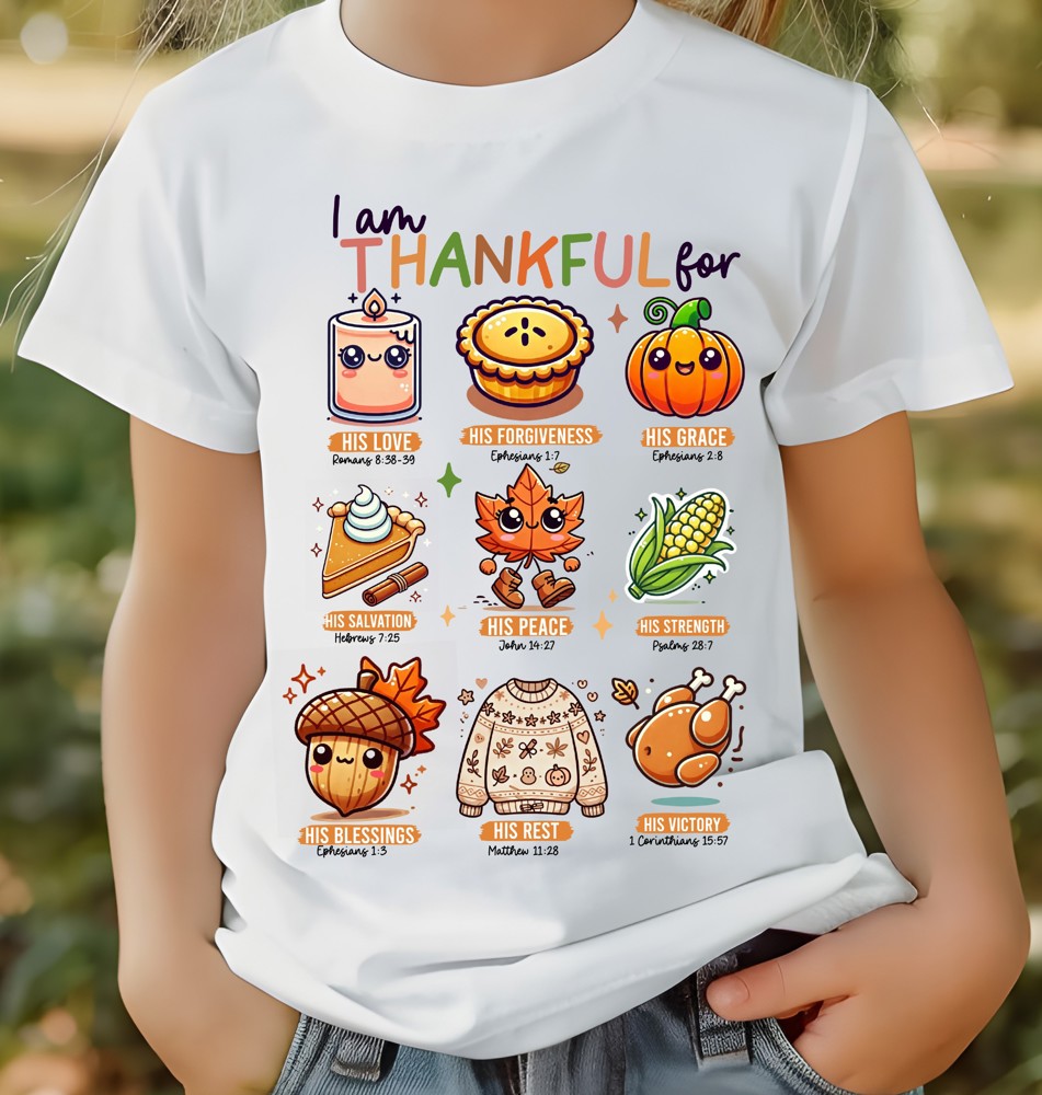 Kids Thankful For His Love Tee