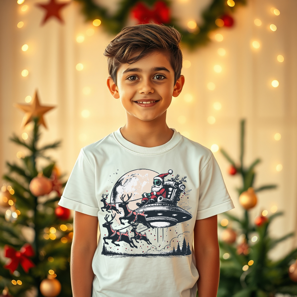 Kids Cosmic Christmas Tee