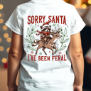  Kids Sorry Santa, I've Been Feral Tee