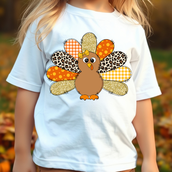 Kids Patchwork Turkey Tee