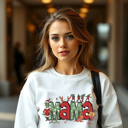  Women's Green Meanie Mama Sweatshirt