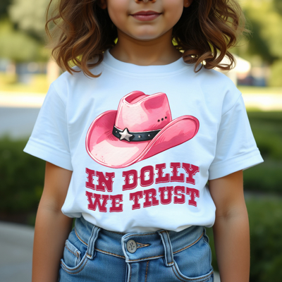 Kids In Dolly We Trust Tee