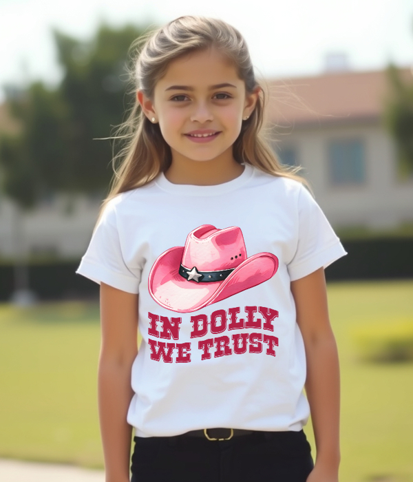 Kids In Dolly We Trust Tee